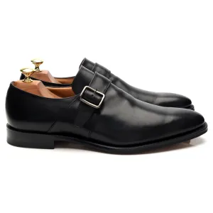 'Saxton' Black Leather Monk Strap UK 8.5 G