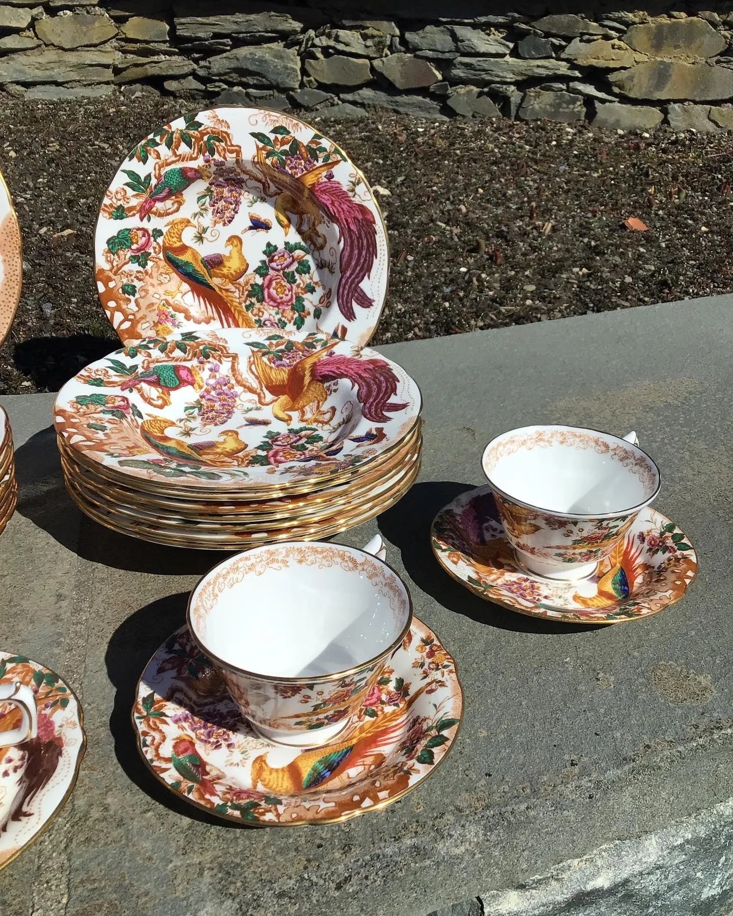 Set of 50 pcs. Royal Crown Derby England Olde Avesbury Pattern Fine China