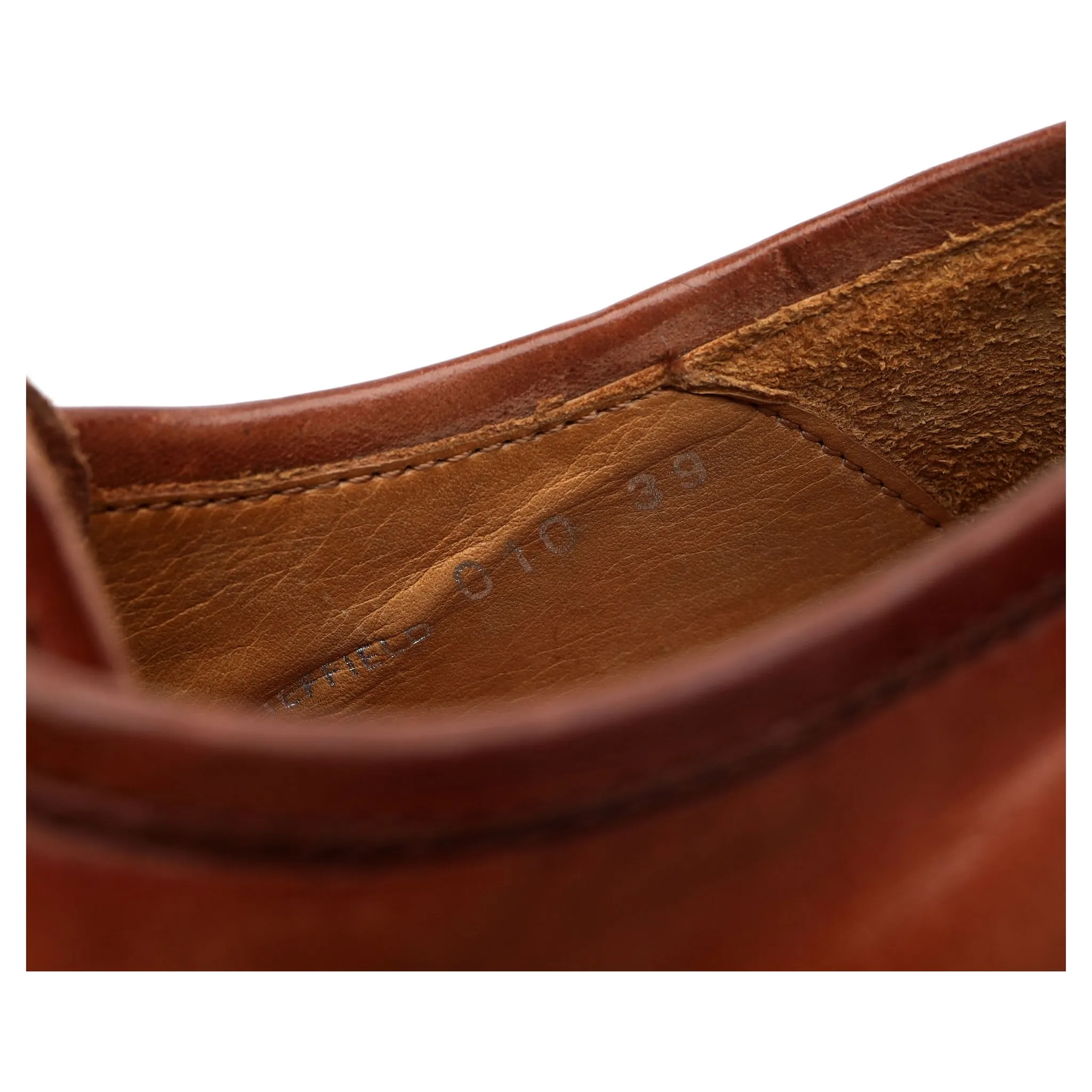 'Sheffield 010' Tan Brown Leather Derby UK 6 EU 39