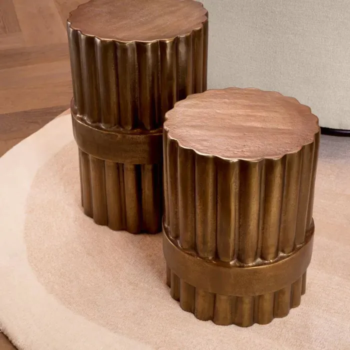 Side Table Padua S - Antique Brass Finish
