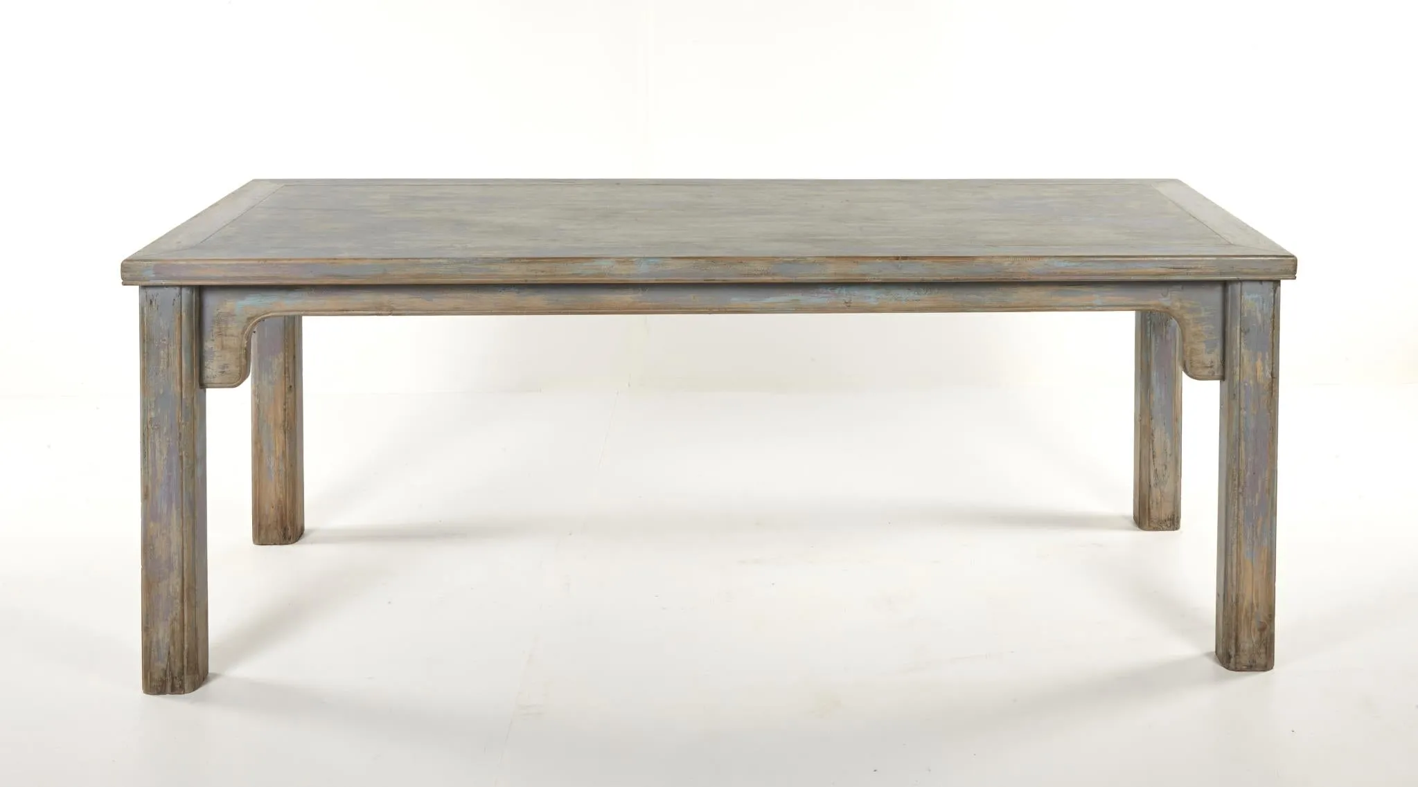 Sienna Dining Table/Desk in Antique Grey Blue