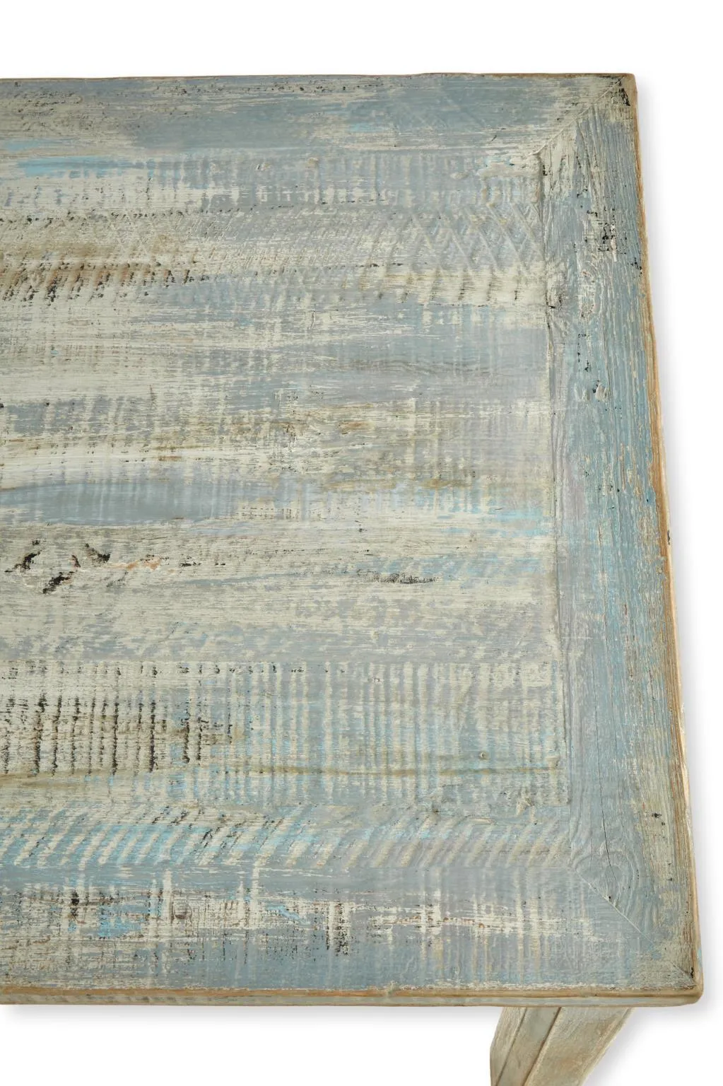 Sienna Dining Table/Desk in Antique Grey Blue