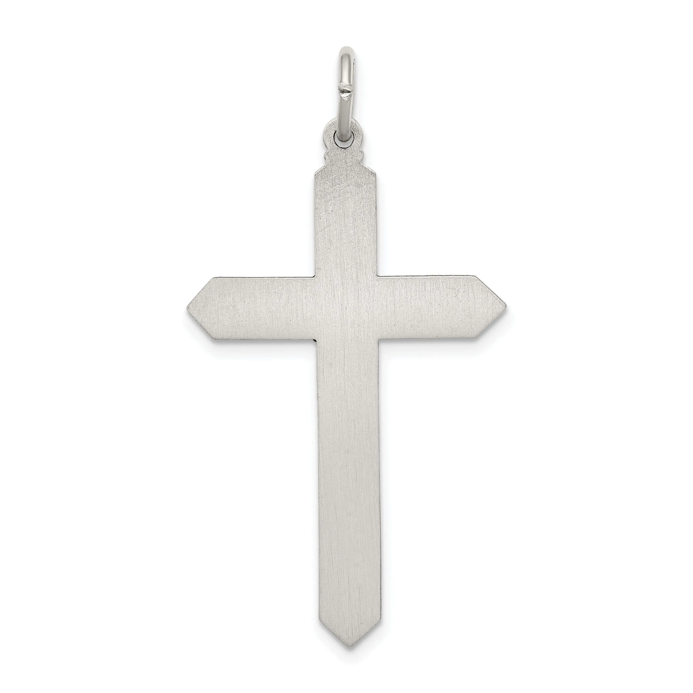 Silver Antique May Birthstone Cross Pendant