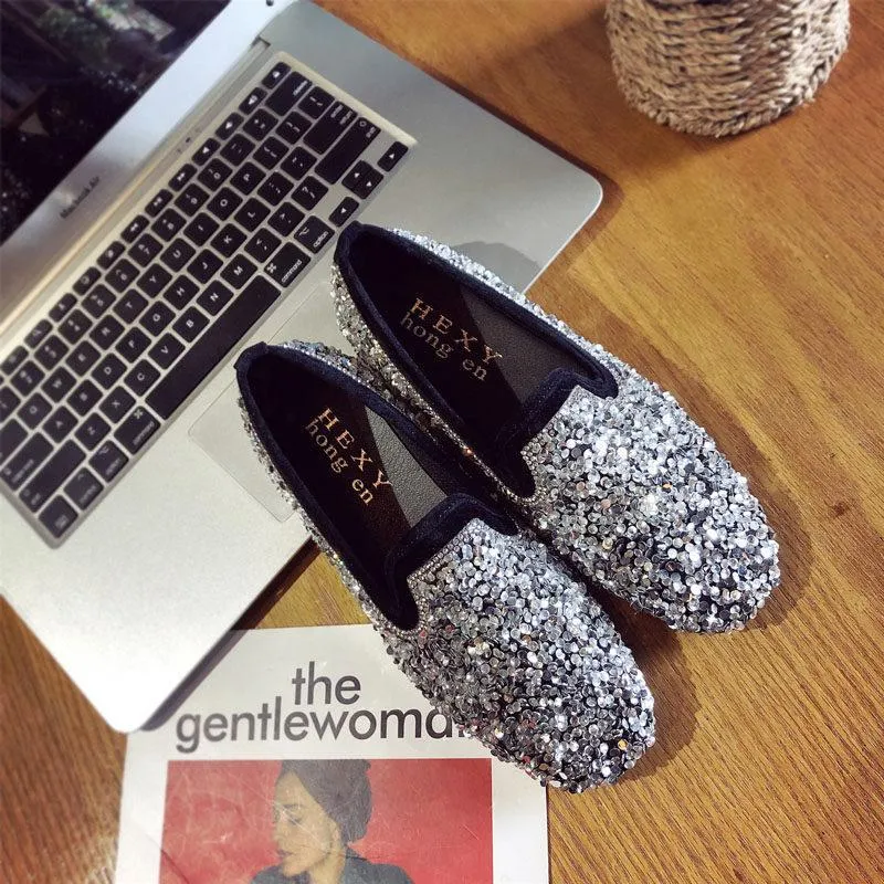 Sparkly Sequin Sensation Loafer Shoes
