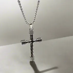 Spiral Cross Necklace
