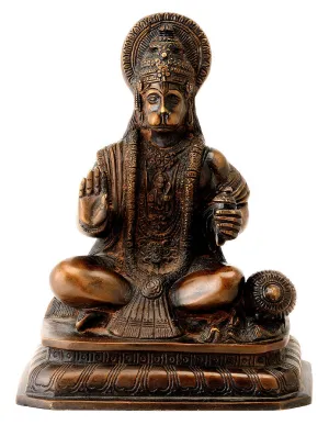 Sri Rama Bhakta Hanuman Statue in Antique Finish