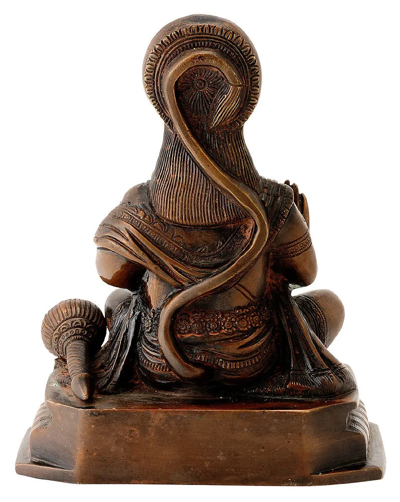 Sri Rama Bhakta Hanuman Statue in Antique Finish