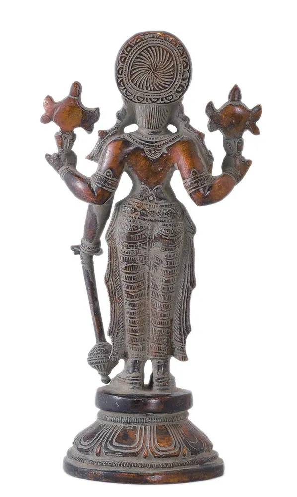 Sri Vishnu Bhagwan Antique Finish Statue