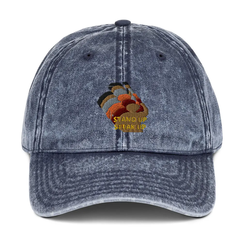 Stand Up-Speak Up Vintage Cotton Twill Cap