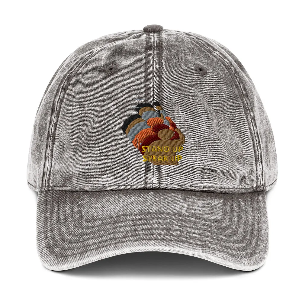 Stand Up-Speak Up Vintage Cotton Twill Cap