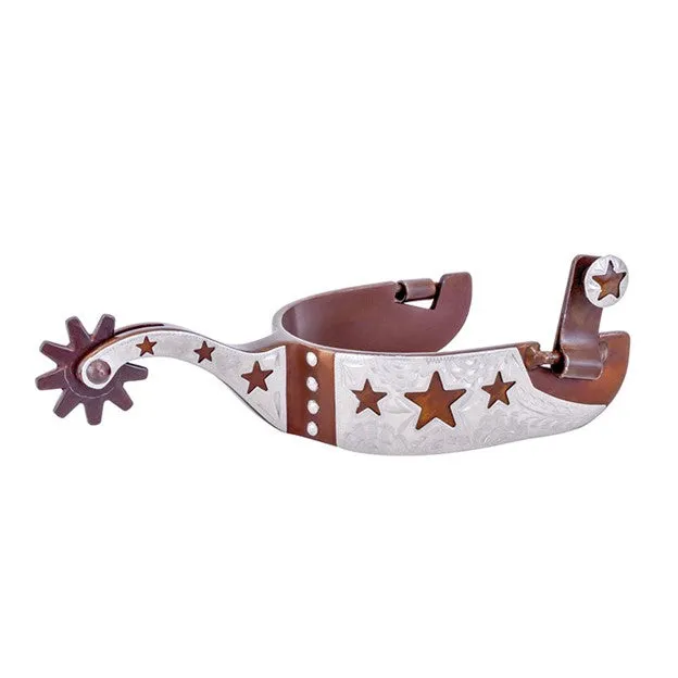 Star Antiqued Large Cup Spurs