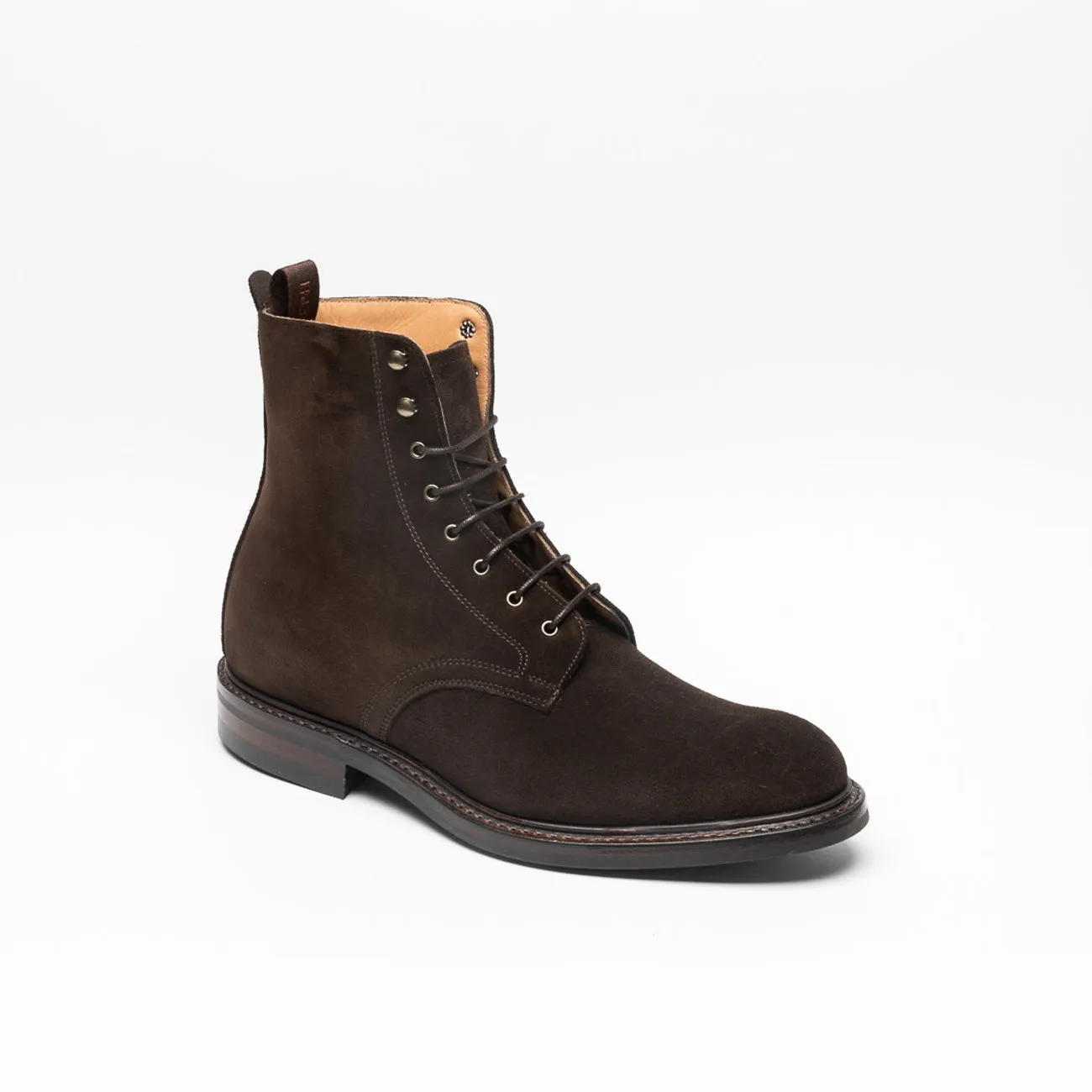 Stivale derby Cheaney Joseph & Sons Leonard II R in camoscio marrone