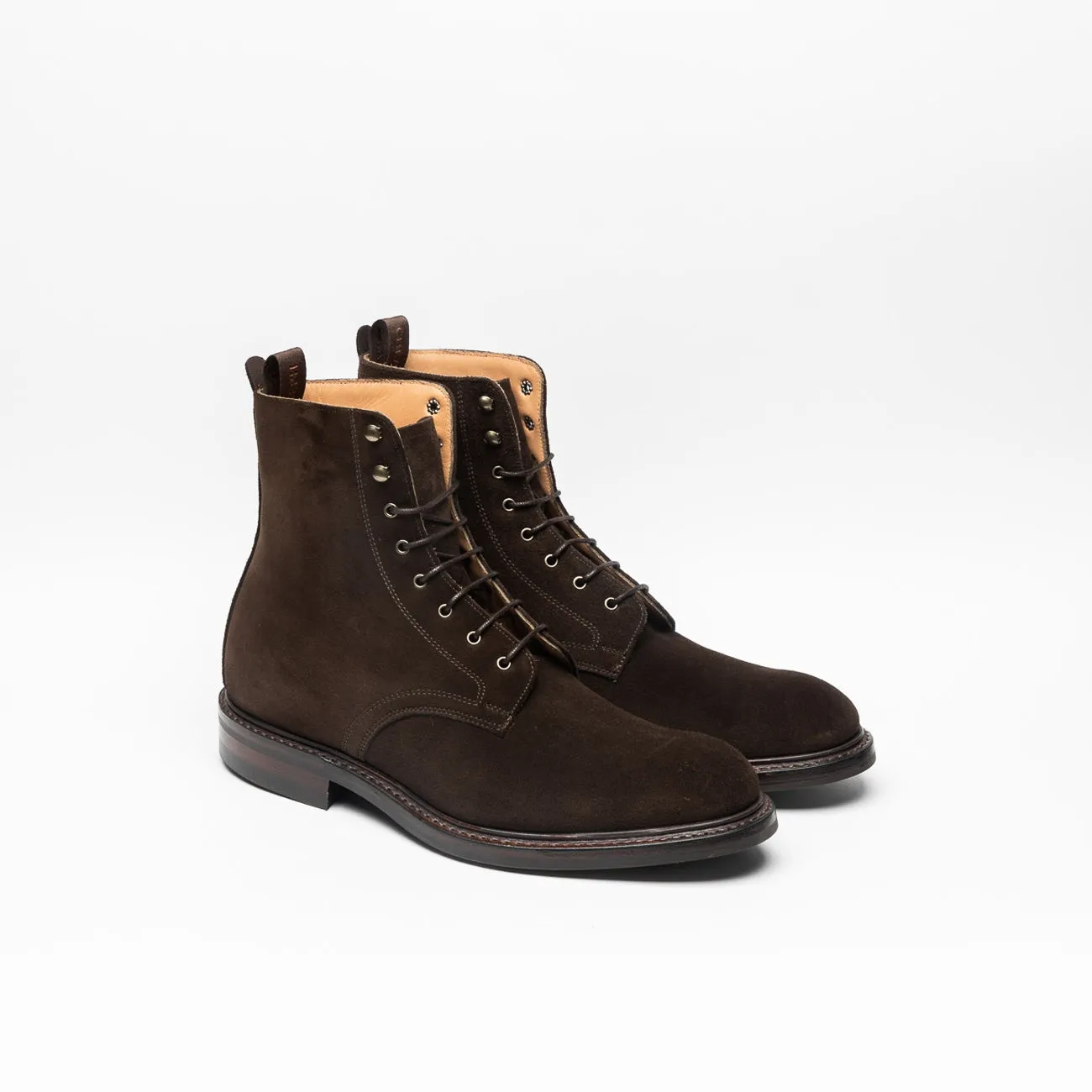 Stivale derby Cheaney Joseph & Sons Leonard II R in camoscio marrone