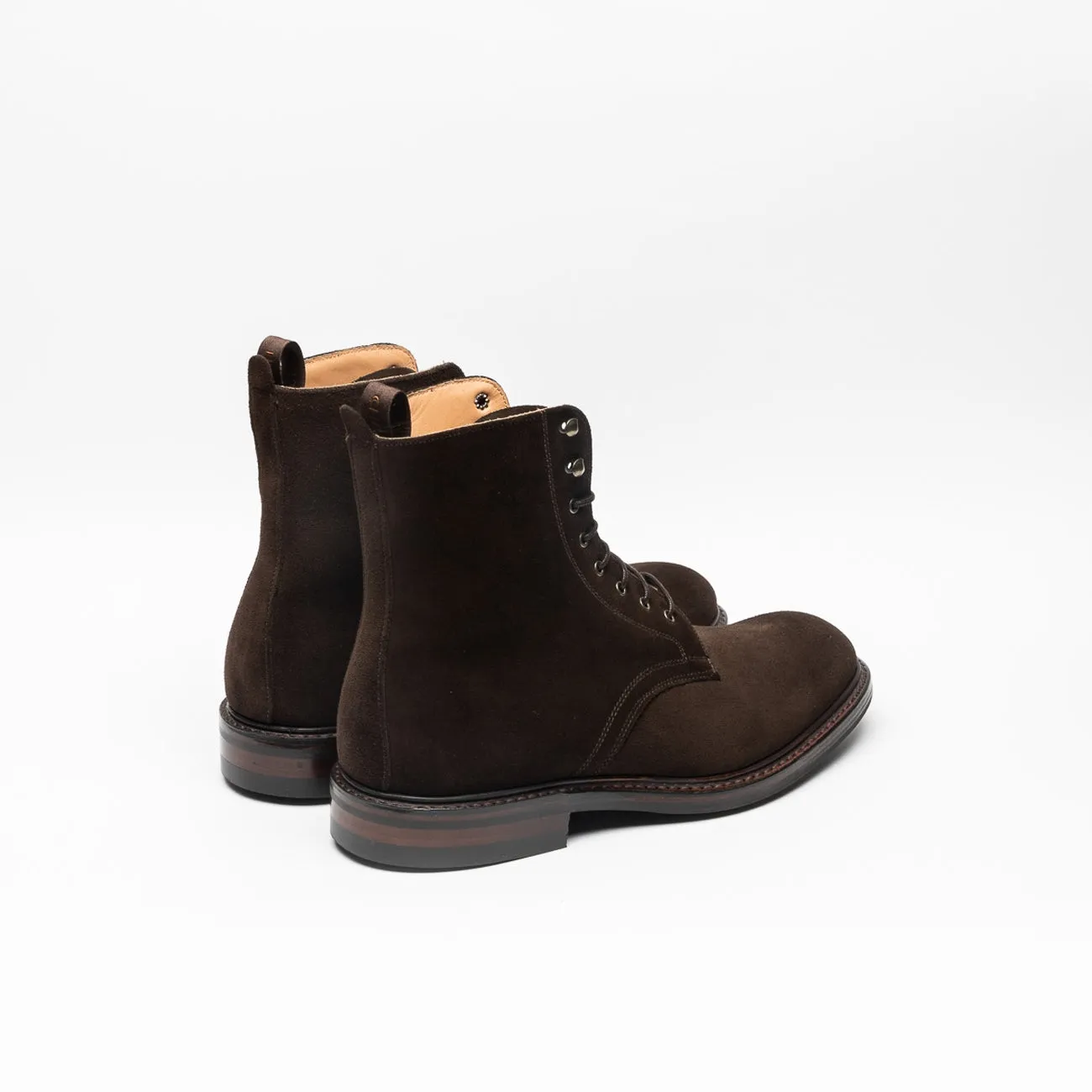 Stivale derby Cheaney Joseph & Sons Leonard II R in camoscio marrone