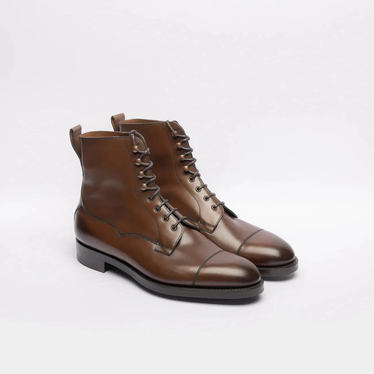 Stivale derby Edward Green Galway in pelle marrone (F 202)