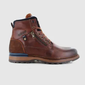 Stout Lace Up Boots Dark Brown
