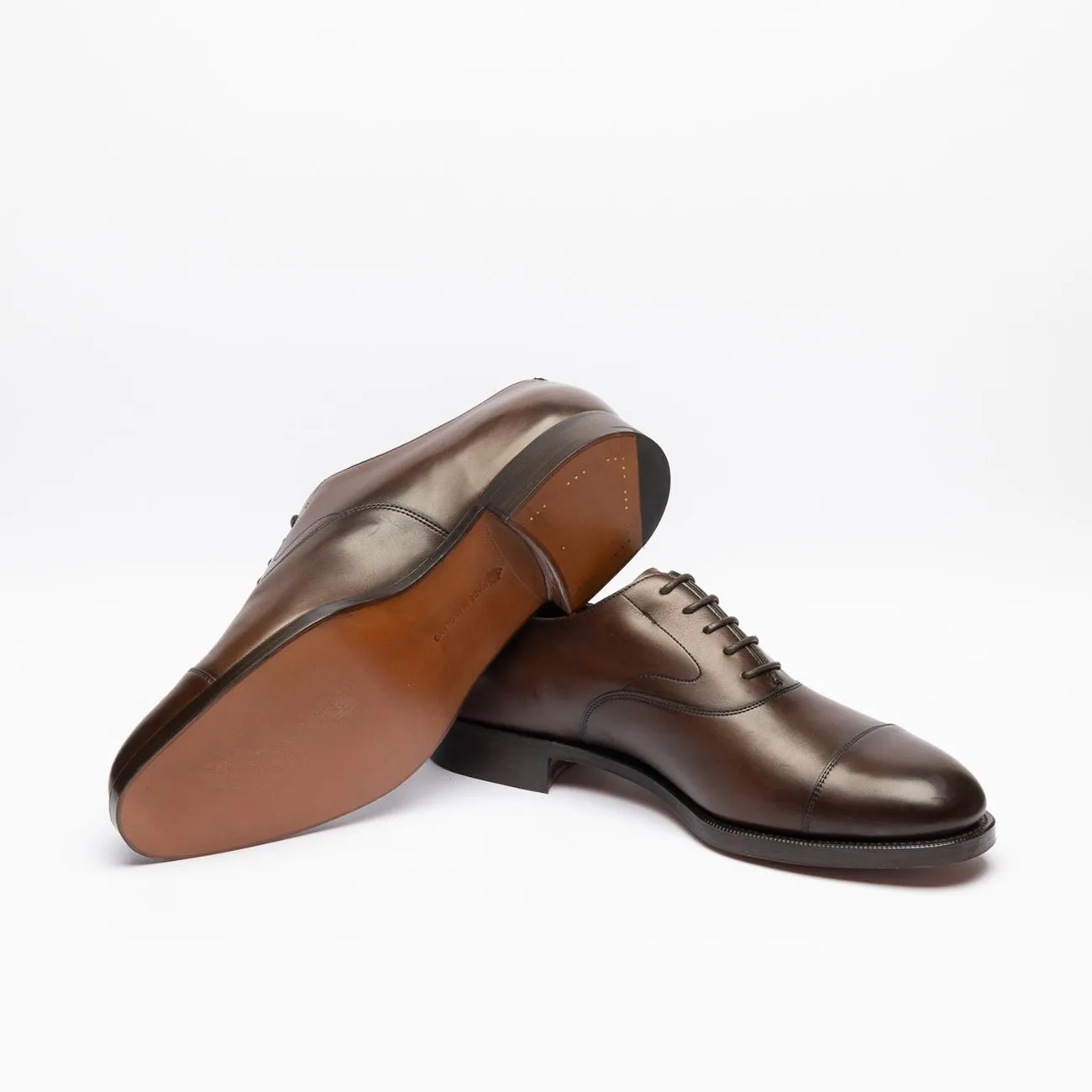 Stringata oxford Edward Green Chelsea in pelle marrone