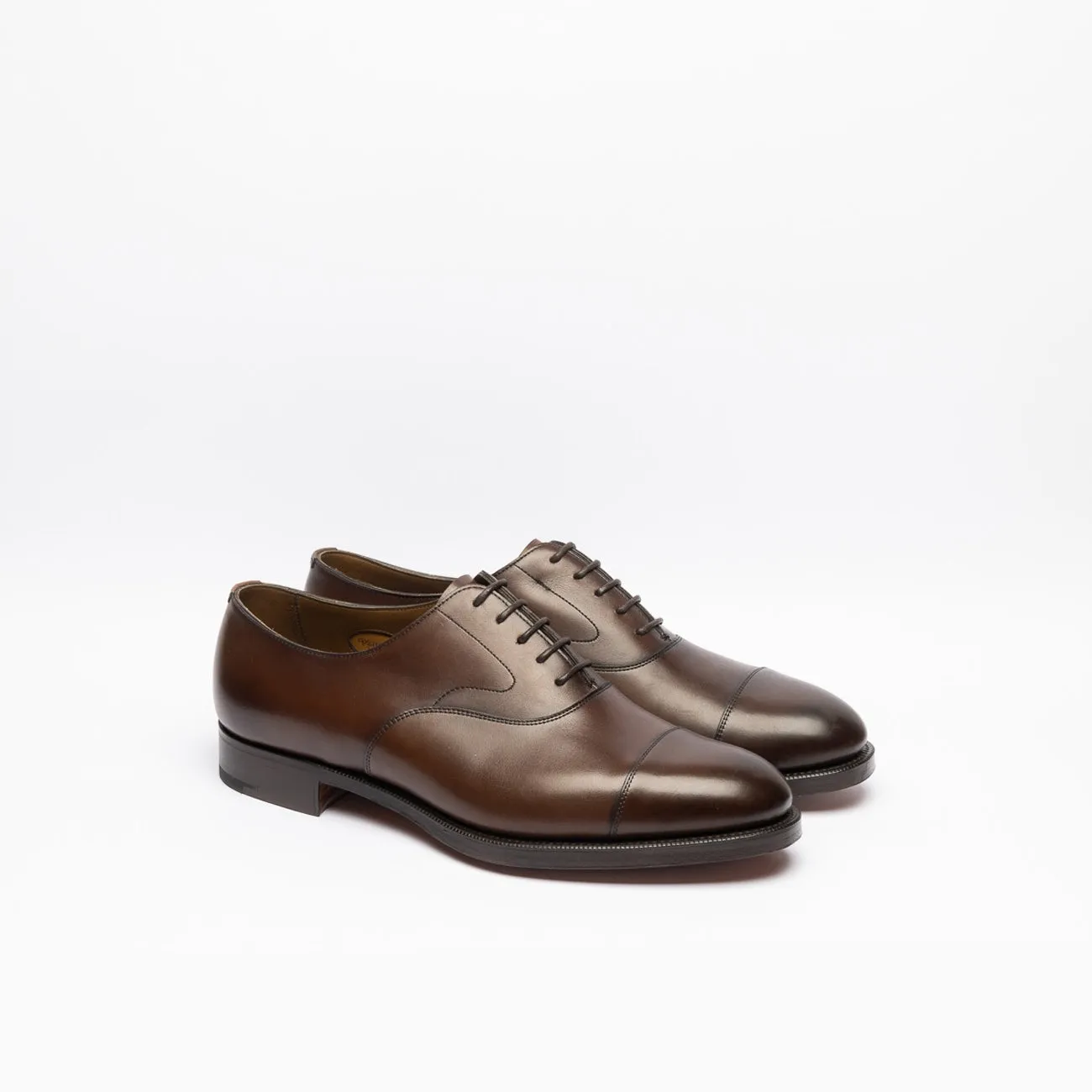 Stringata oxford Edward Green Chelsea in pelle marrone