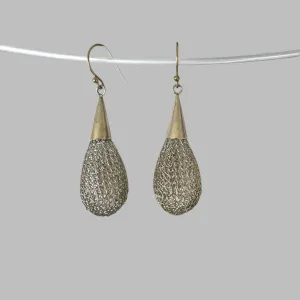 Sunarti Silver Bulb Earrings (small)
