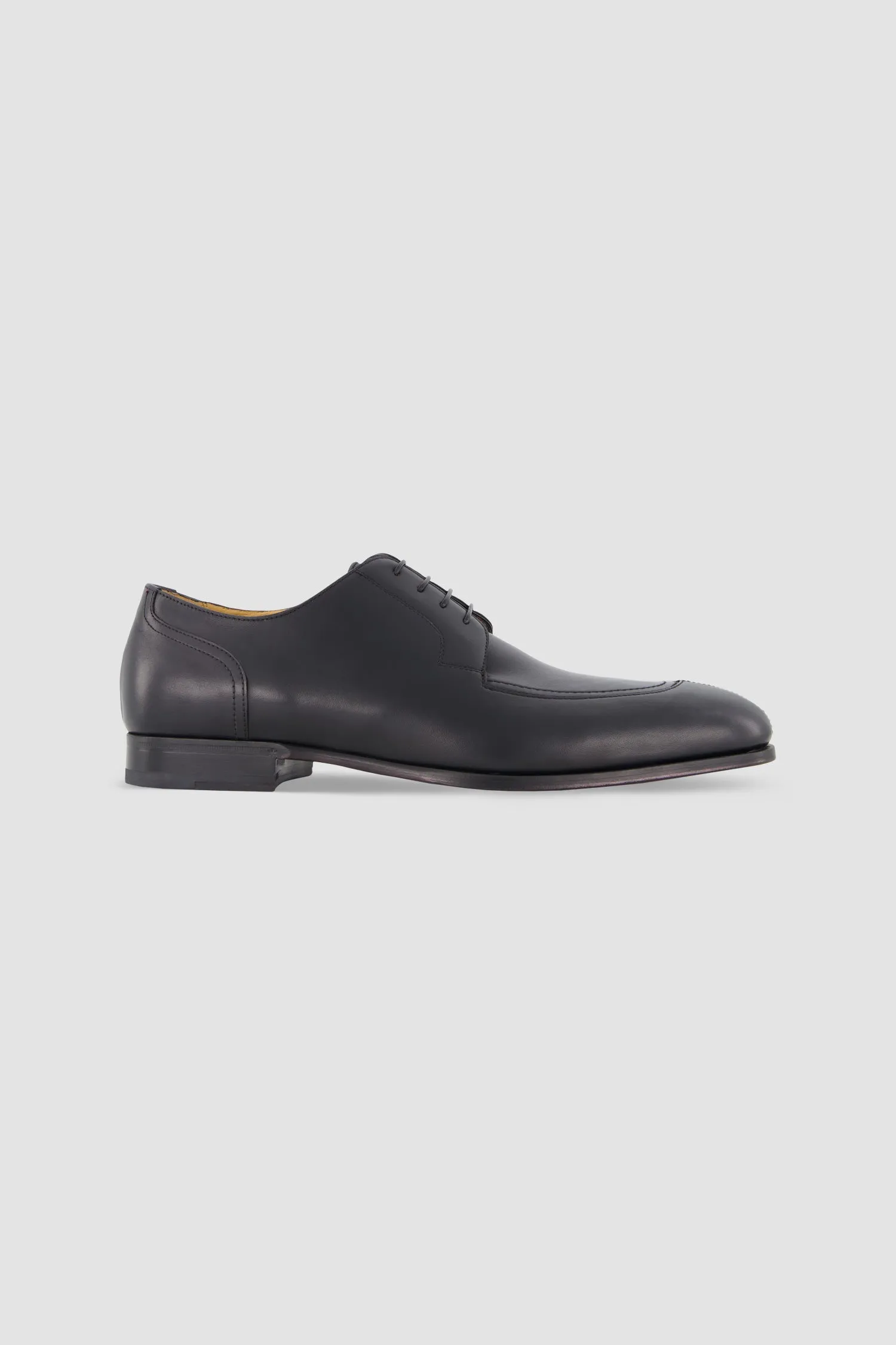 Testoni Black Antique Calf Afragola Derby Shoes