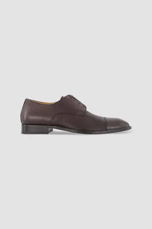 Testoni Cigar Antique Deer Vallebona Derby Shoes