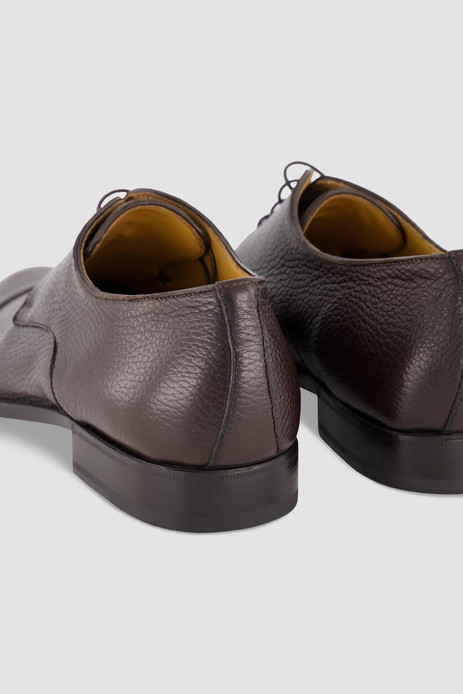 Testoni Cigar Antique Deer Vallebona Derby Shoes