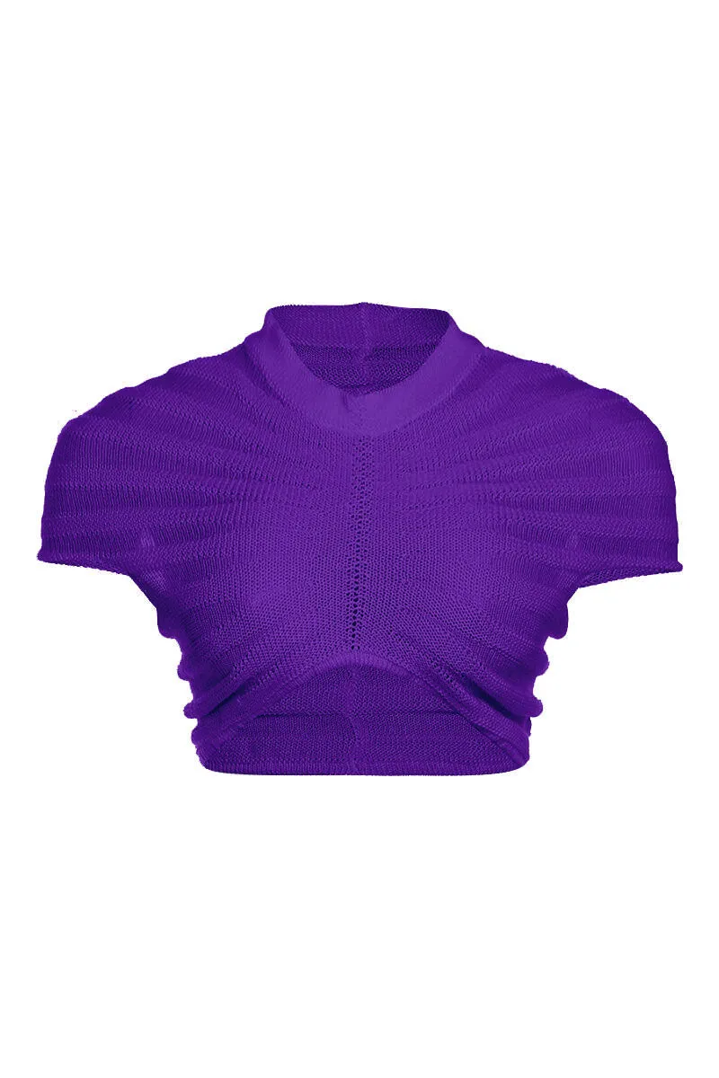 TF0451 Knitted Crop Top