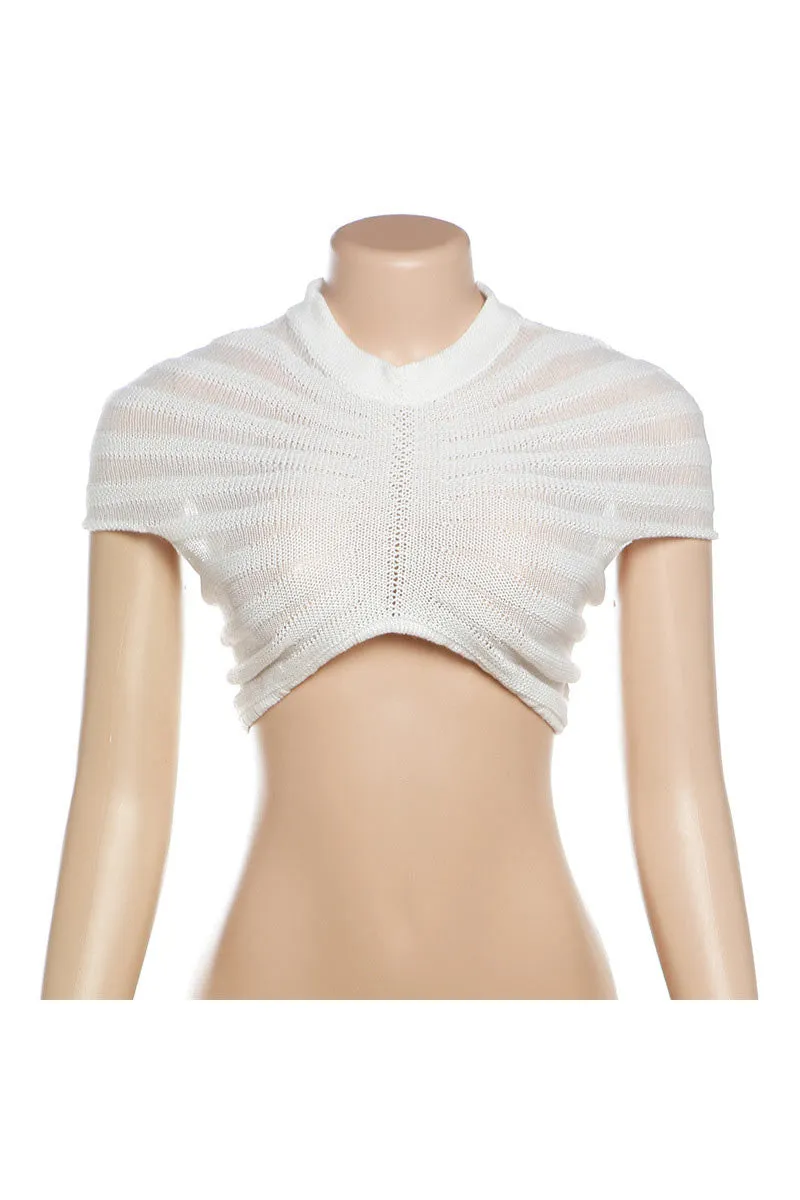 TF0451 Knitted Crop Top