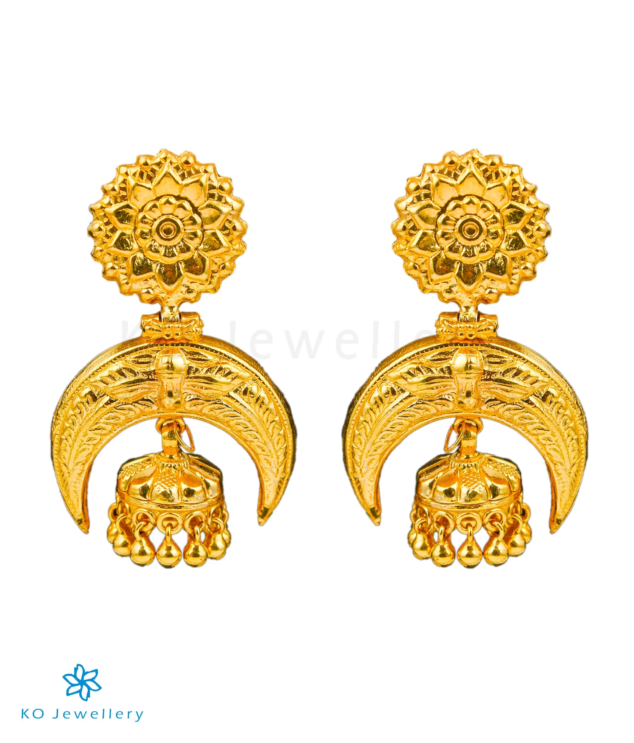The Aadhira Silver Jhumka