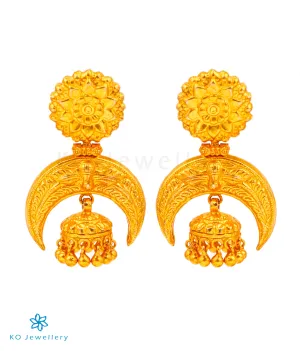 The Aadhira Silver Jhumka