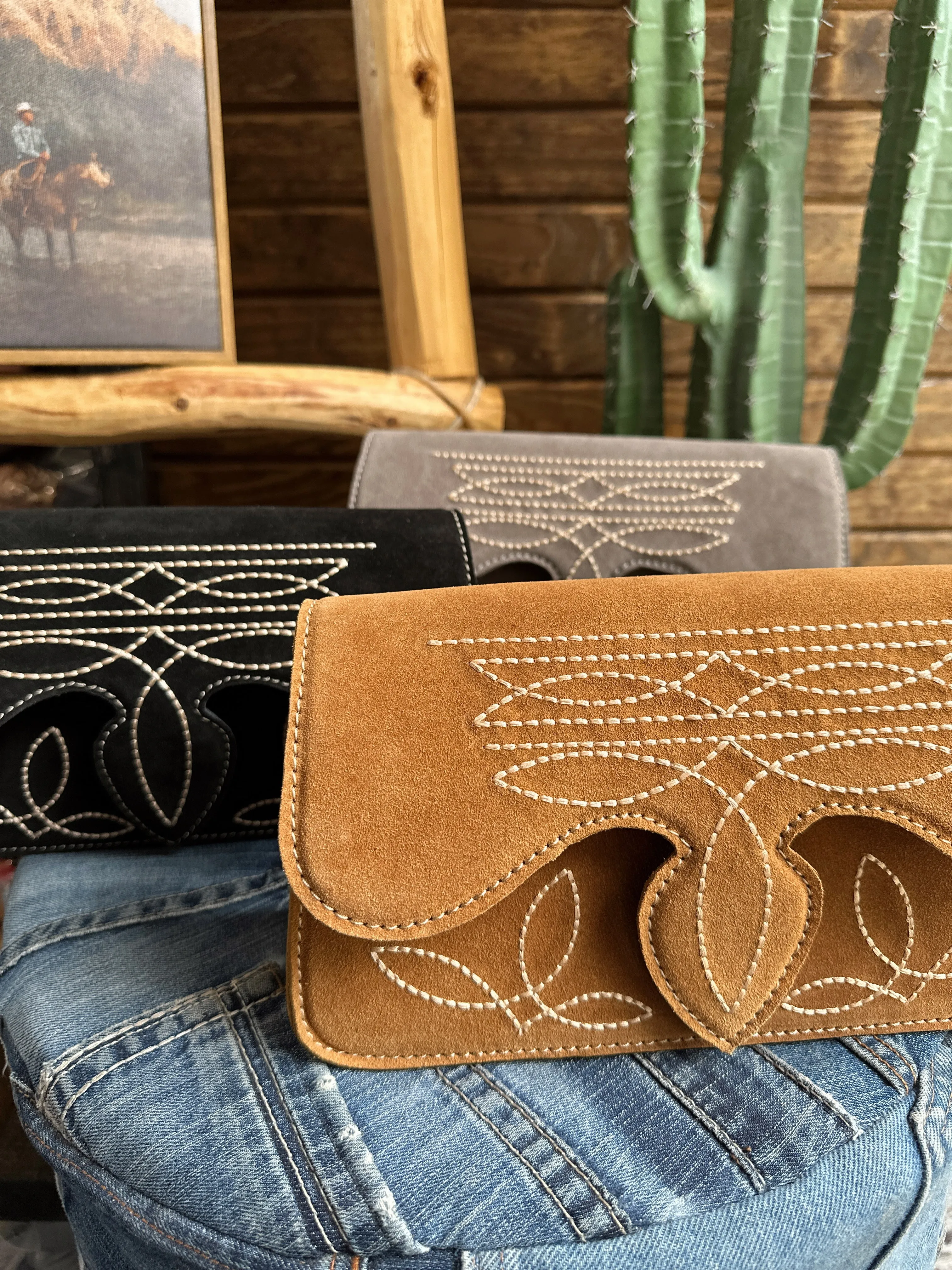 The Boot Stitch Purse - Camel