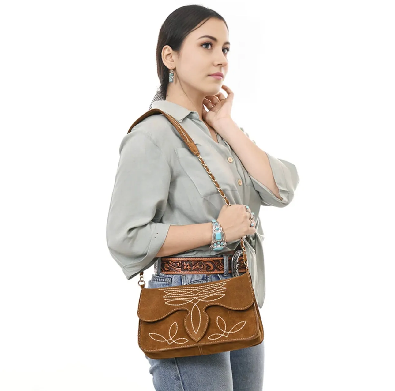 The Boot Stitch Purse - Camel