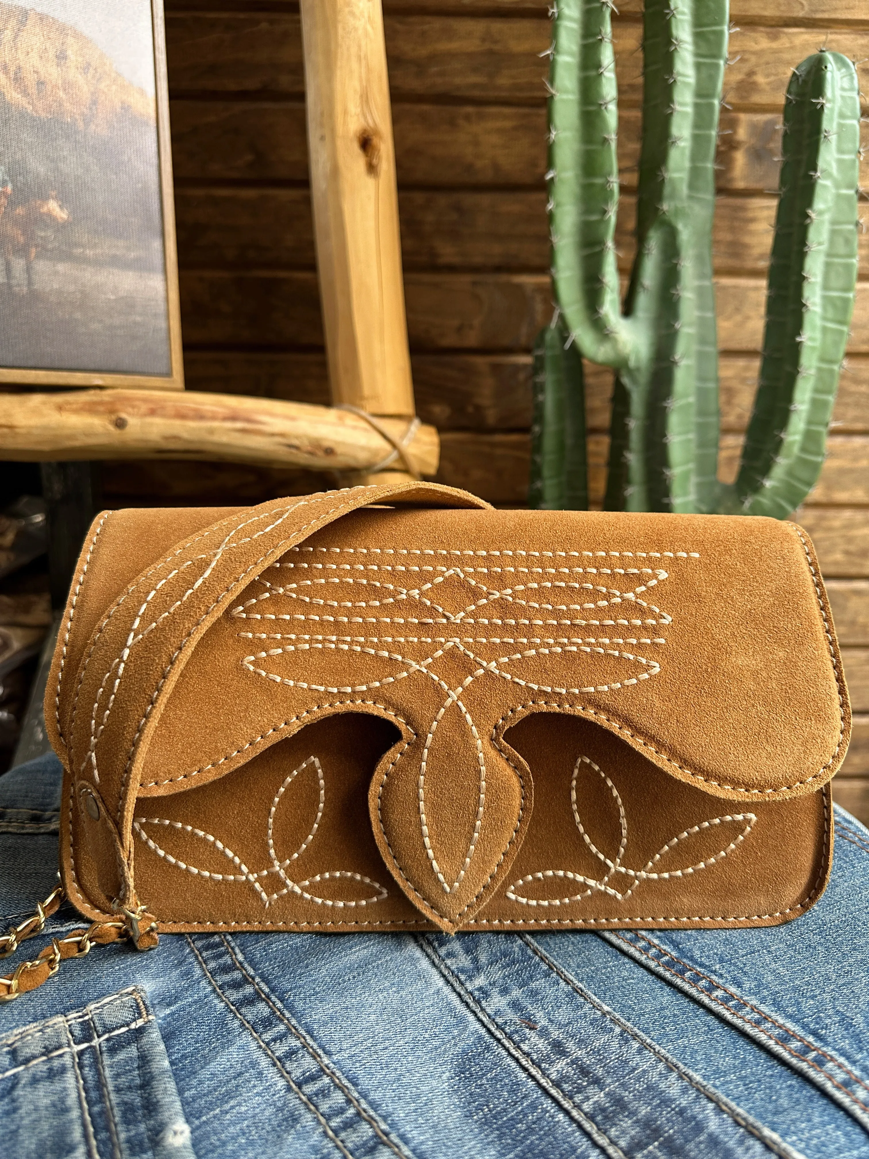 The Boot Stitch Purse - Camel