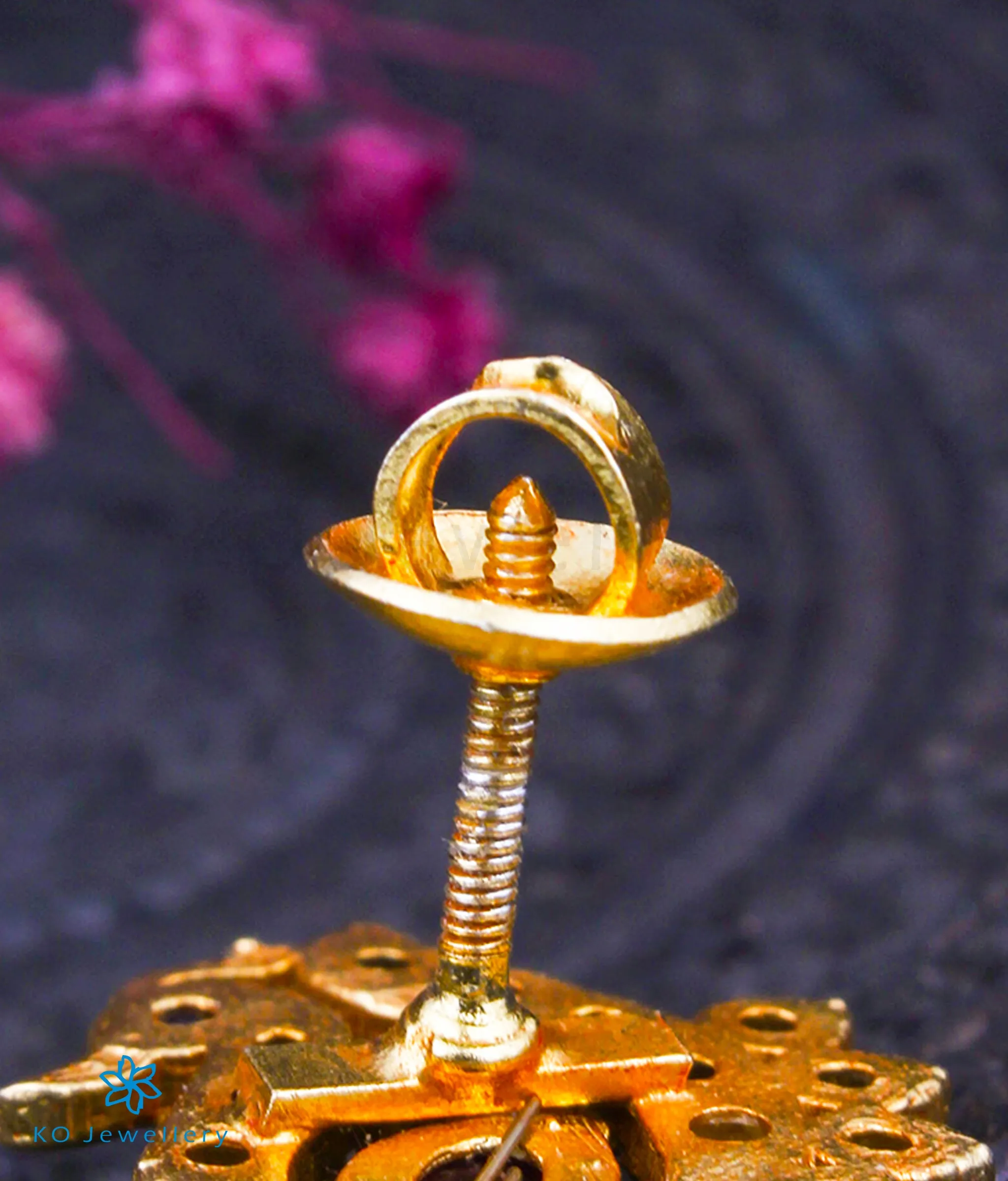 The Chaya Silver Peacock Jhumka