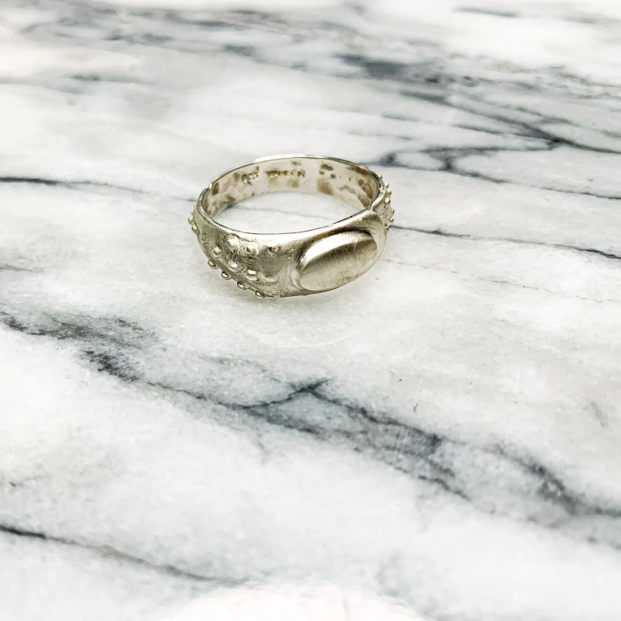 THE HOUSE WEEVIL SILVER BUG RING