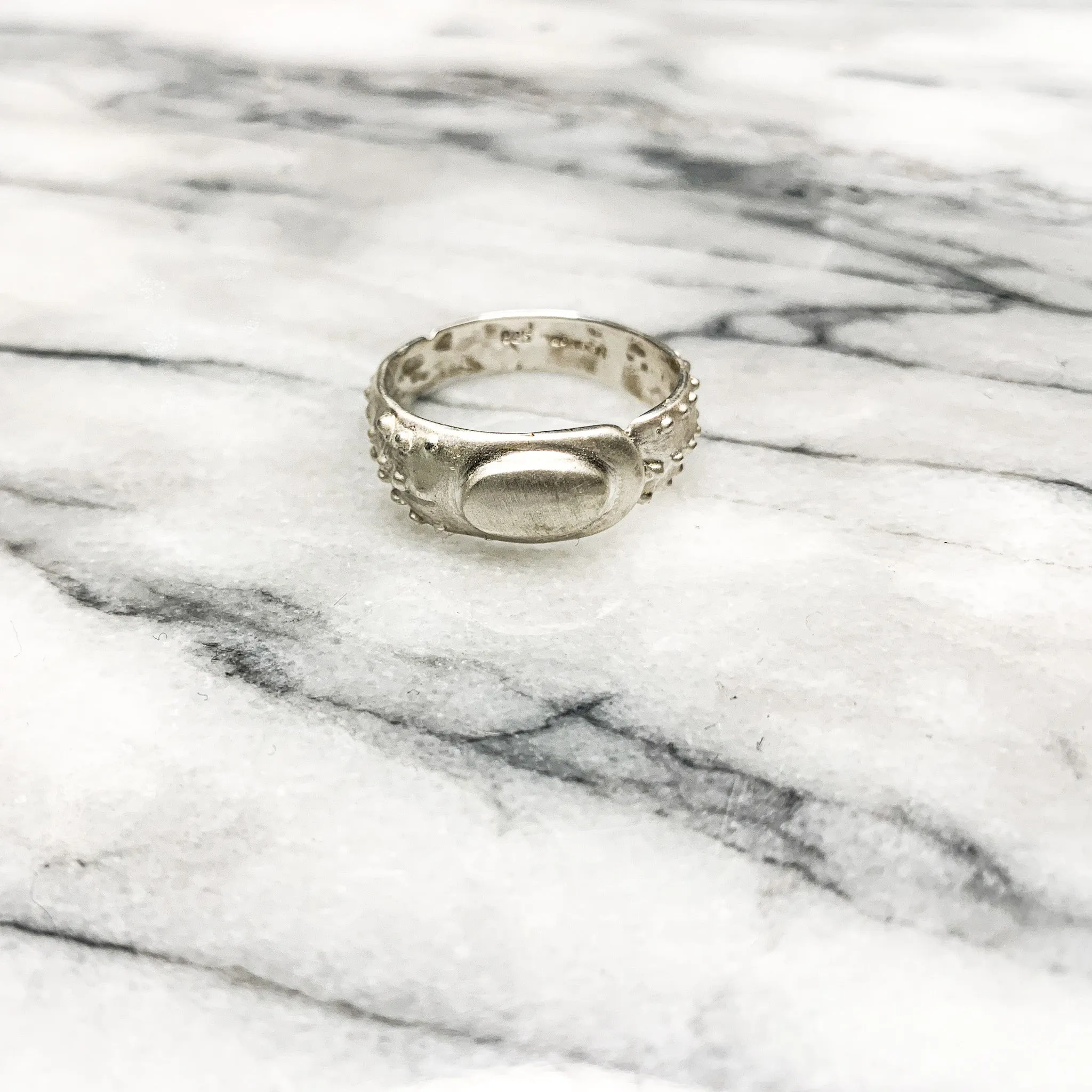 THE HOUSE WEEVIL SILVER BUG RING