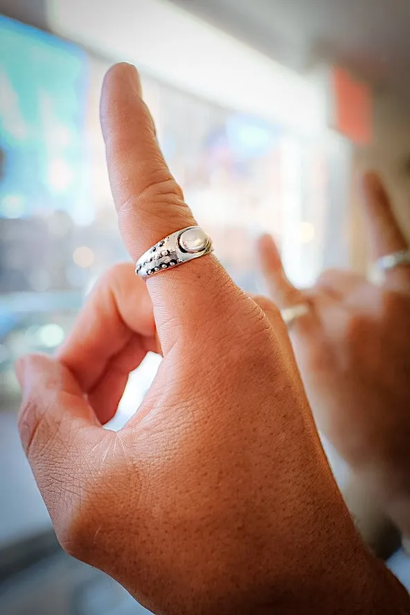 THE HOUSE WEEVIL SILVER BUG RING