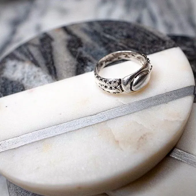 THE HOUSE WEEVIL SILVER BUG RING