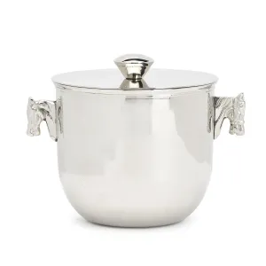 Thoroughbred Horse Handle Ice Bucket with Lid