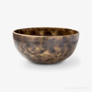 Tibetan Singing Bowl with Antique Finish, 8 inch