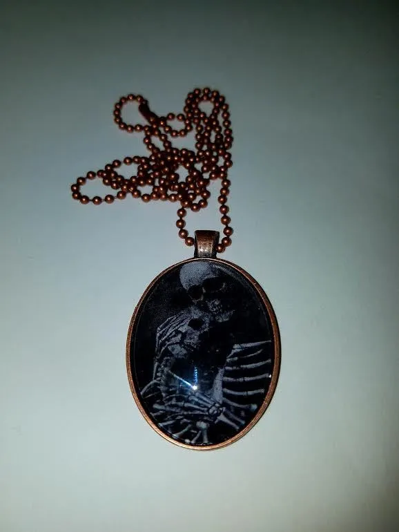 Til Death Cabochon Necklace