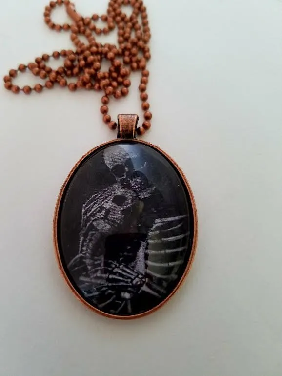 Til Death Cabochon Necklace