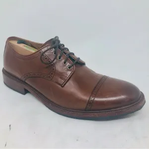 Trask Cap Toe Bison Leather Oxfords