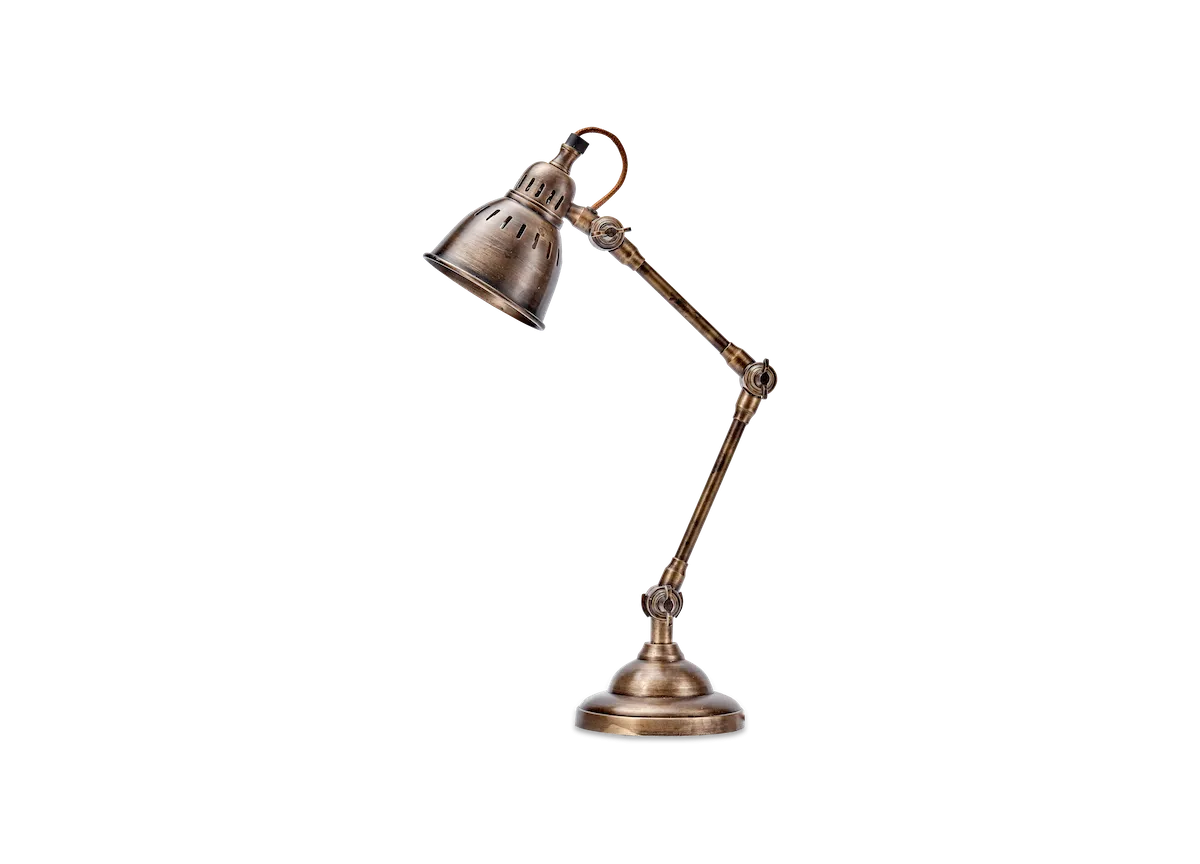 Tubu Antique Brass Desk Lamp
