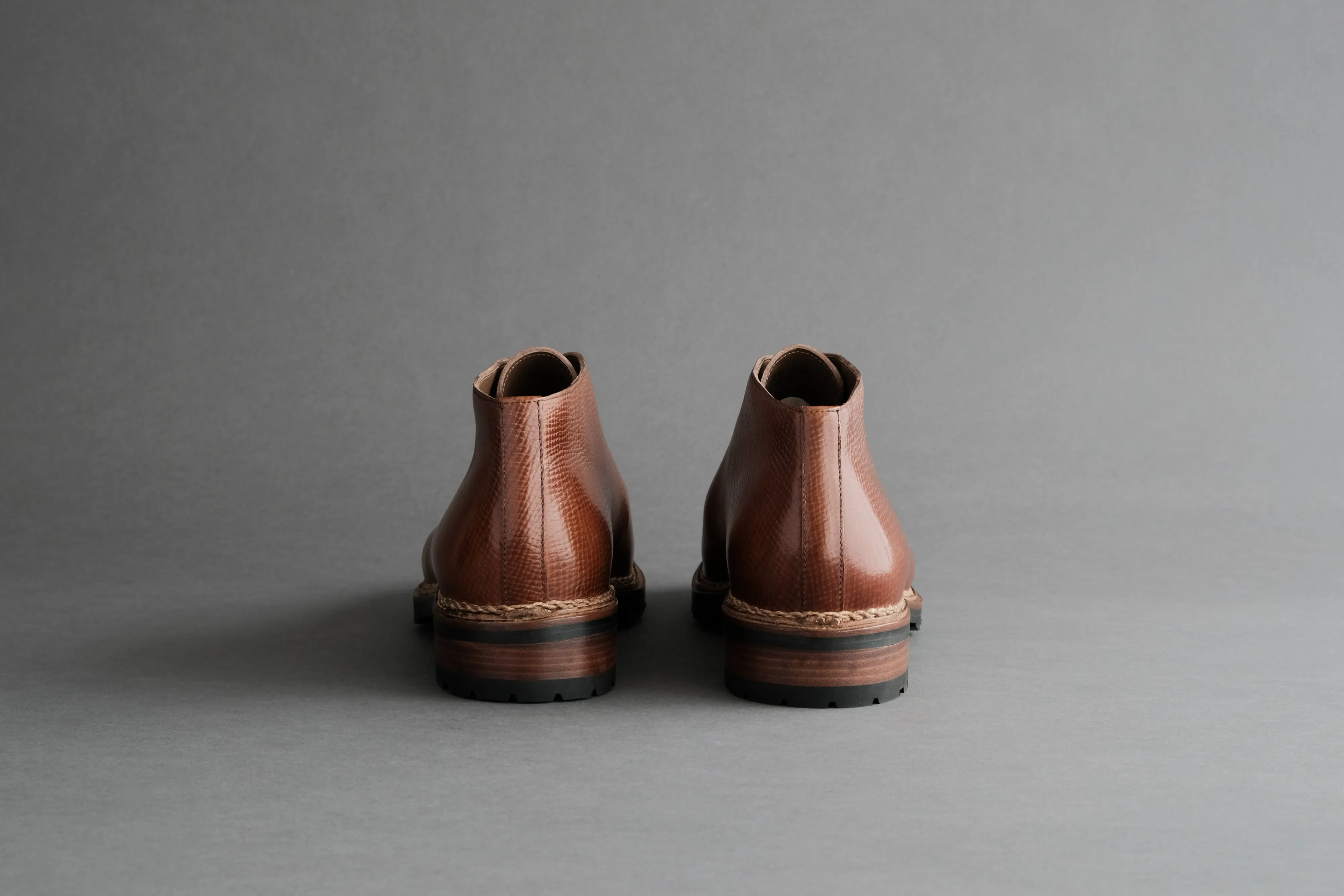 TwoFourNine.Dieter Wholecut Derby Boots From Russian Reindeer