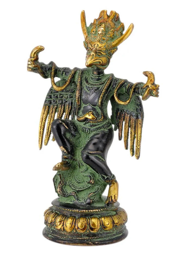Unique Garuda Statue in Antique Black Finish