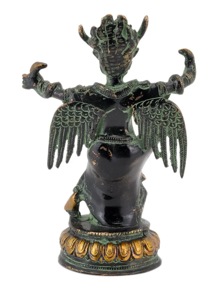 Unique Garuda Statue in Antique Black Finish