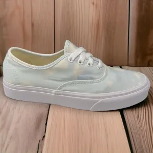 Vans Authentic Womens Size 7.5 Bleach Wash Ballad Blue Shoes WORN ONCE!