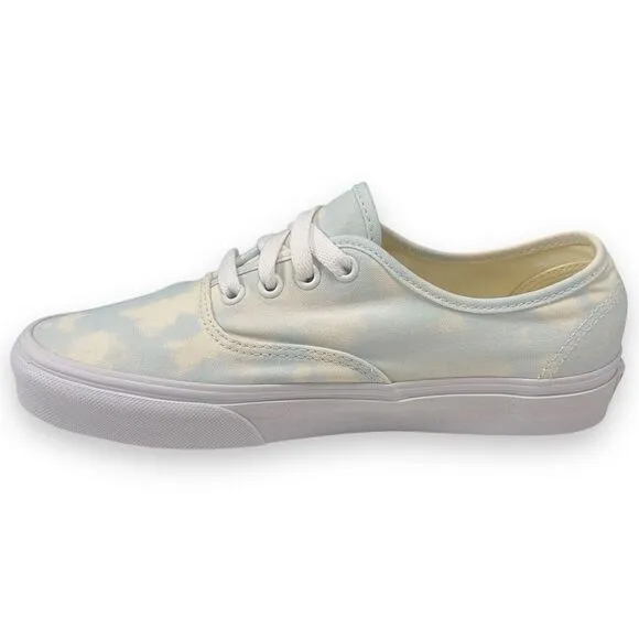 Vans Authentic Womens Size 7.5 Bleach Wash Ballad Blue Shoes WORN ONCE!