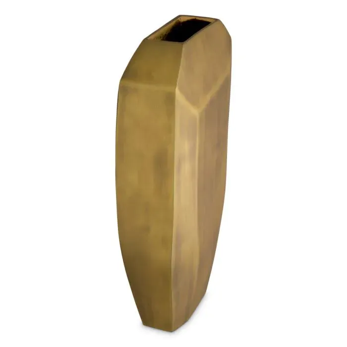 Vase Linos L - Antique Brass Finish